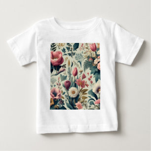 Entdecken Sie das atemberaubende botanische Frühli Baby T-shirt
