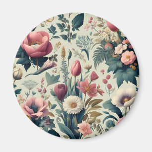 Entdecken Sie das Atemberaubende botanische Muster Magnet