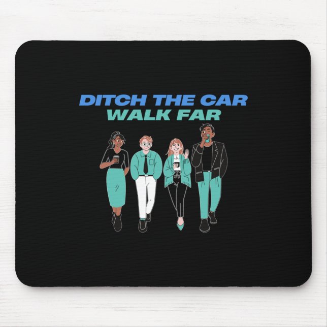 Entdecken Sie das Auto zu Fuß zum Nationalspazierg Mousepad (Vorne)