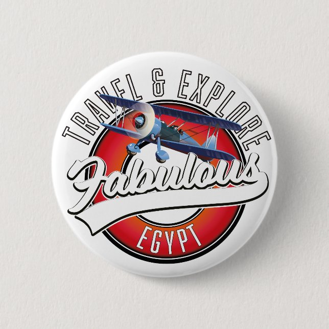 Entdecken Sie das fabelhafte ägyptische Logo. Button (Vorderseite)