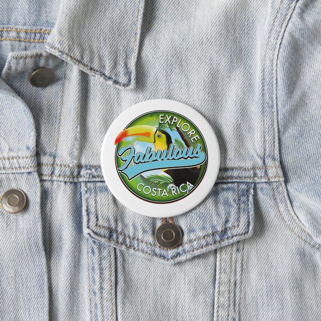Entdecken Sie das fabelhafte Costa rica Logo Button (Beispiel)