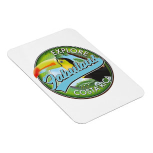 Entdecken Sie das fabelhafte Costa rica Logo Magnet