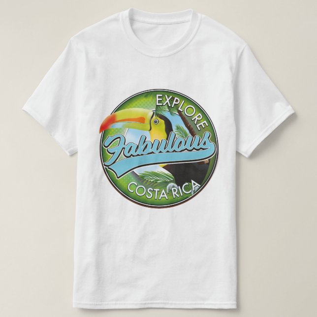 Entdecken Sie das fabelhafte Costa rica Logo T-Shirt (Design vorne)