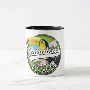 Entdecken Sie das fabelhafte Ecuador Logo Tasse