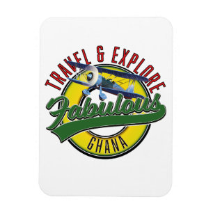 Entdecken Sie das fabelhafte Ghana Logo Magnet