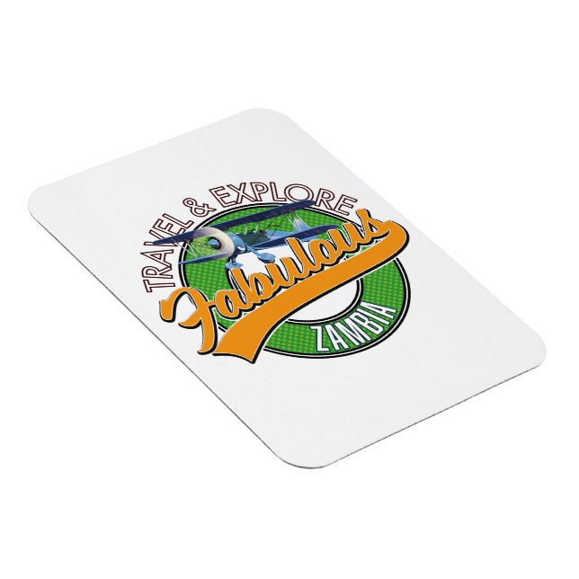 Entdecken Sie das fabelhafte Zambia Magnet (Rechte Seite)