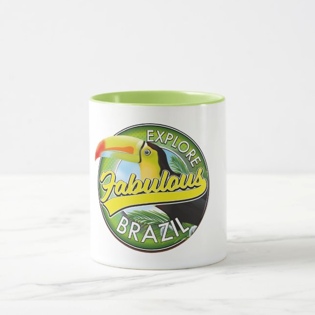 Entdecken Sie das fabulous Brazil Logo Tasse (Zentrum)