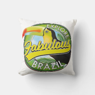 Entdecken Sie das Logo-Magnet Fabulous Brazil Kissen