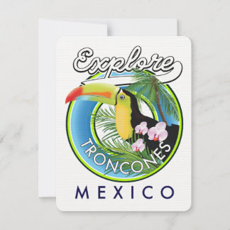 Entdecken Sie das Retro-Logo von Troncones Mexico