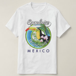 Entdecken Sie das Retro-Logo von Troncones Mexico T-Shirt