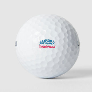 Entdecken Sie das Snowy Wonderland Golfball