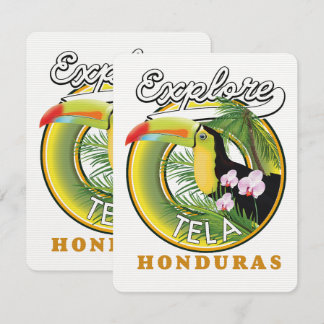 Entdecken Sie das Tela Honduras Reiselogo