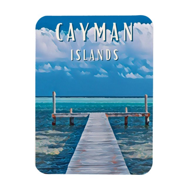Entdecken Sie das tropische Paradies der Cayman-In Magnet (Vertikal)