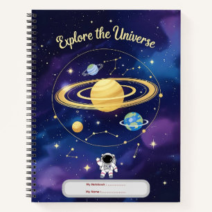 Entdecken Sie das Universum - Astronomie Notebook- Notizbuch