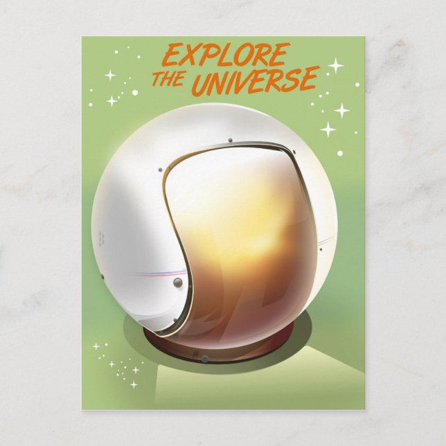 Entdecken Sie das Universum Postkarte (Vorderseite)