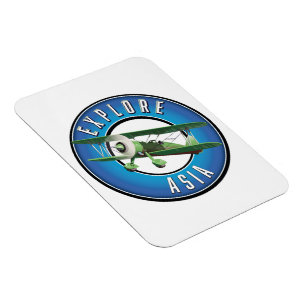 Entdecken Sie das Vintage Logo Asiens Magnet