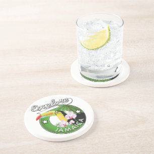 Entdecken Sie den Bahamas-Logo-Untersetzer Getränkeuntersetzer