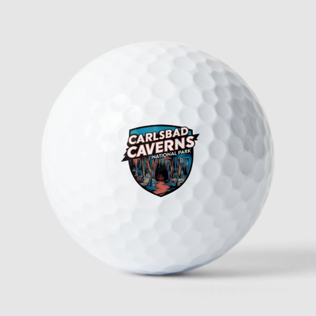 Entdecken Sie den Carlsbad Caverns Nationalpark Golfball (Vorderseite)