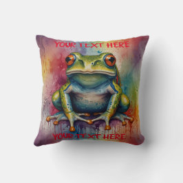 Entdecken Sie den faszinierenden, schönen Frosch Kissen
