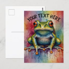 Entdecken Sie den faszinierenden, schönen Frosch Postkarte