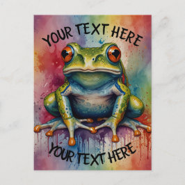 Entdecken Sie den faszinierenden, schönen Frosch Postkarte