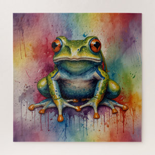 Entdecken Sie den faszinierenden, schönen Frosch Puzzle