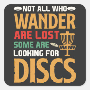 Entdecken Sie den Golfplatz und entfesseln Sie Ihr Quadratischer Aufkleber