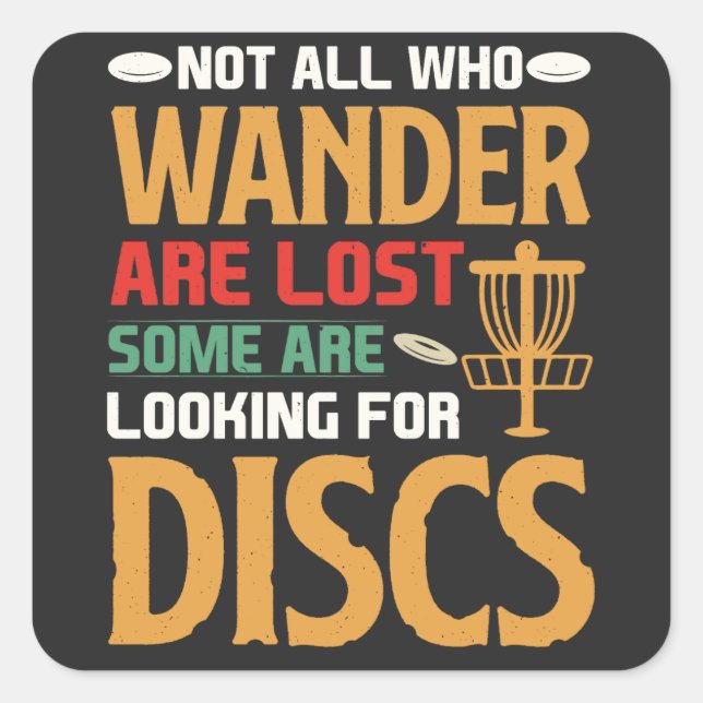 Entdecken Sie den Golfplatz und entfesseln Sie Ihr Quadratischer Aufkleber (Vorderseite)