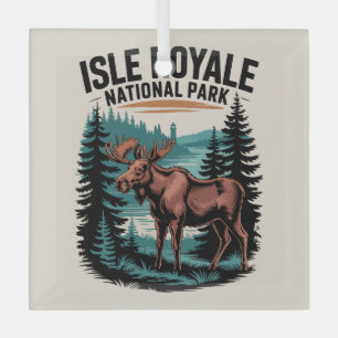 Entdecken Sie den Isle Royale Nationalpark Lake Su Ornament Aus Glas