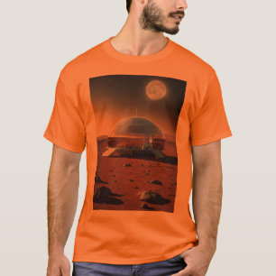 "Entdecken Sie den Kosmos im Stil: Mond und Planet T-Shirt