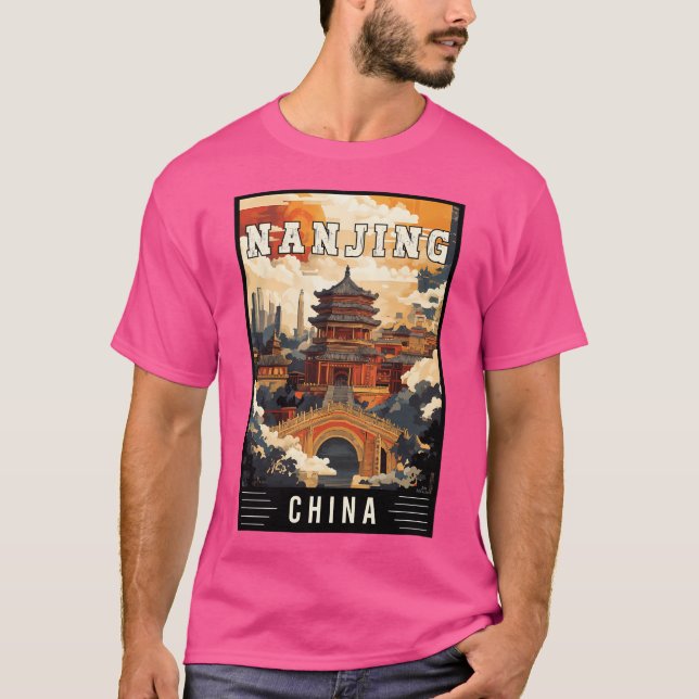 Entdecken Sie den kulturellen Charme des Nanjing i T-Shirt (Vorderseite)