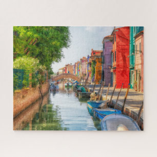 Entdecken Sie den lebendigen Charme von Burano Puzzle