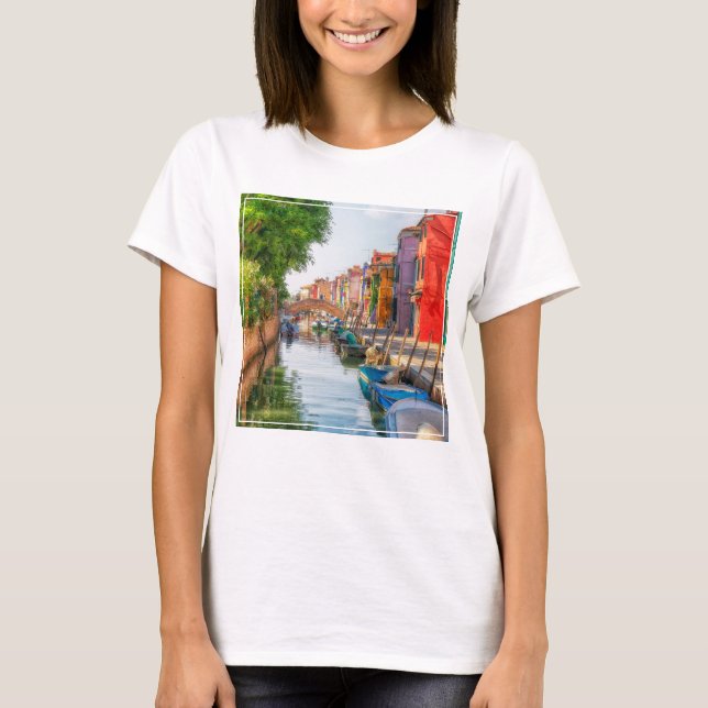 Entdecken Sie den lebendigen Charme von Burano T-Shirt (Vorderseite)