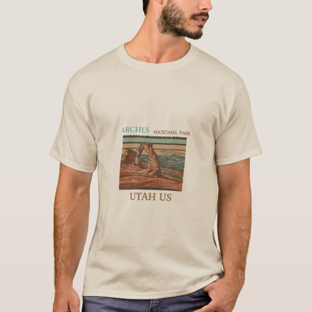 Entdecken Sie den Nationalpark T - Shirt Arches (Vorderseite)