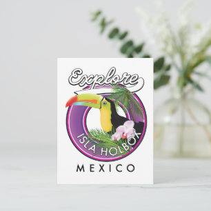 Entdecken Sie den Strand Isla Holbox Mexiko Reise  Postkarte