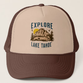 Entdecken Sie den Tahoe-See Berge California Nevad Truckerkappe