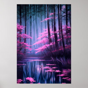 Entdecken Sie den versteckten Plendor der rosa Flo Poster