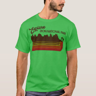 Entdecken Sie den Zion Nationalpark Retro 70er80er T-Shirt