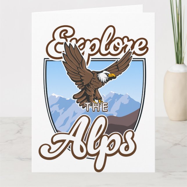 Entdecken Sie die Alpen Karte (Vorderseite)