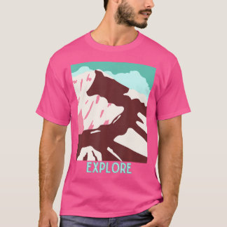 Entdecken Sie die Berge Wandern T-Shirt