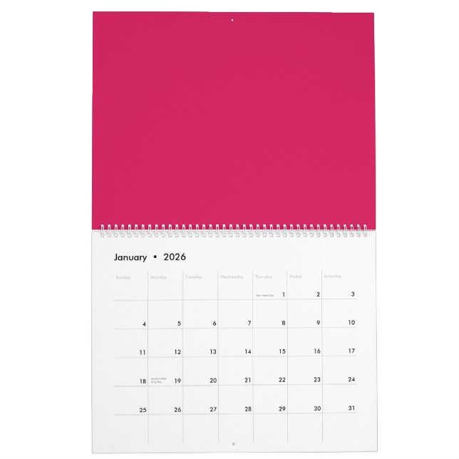 Entdecken Sie die Eleganz rosa Hintergrunds Kalender (Jan 2026)
