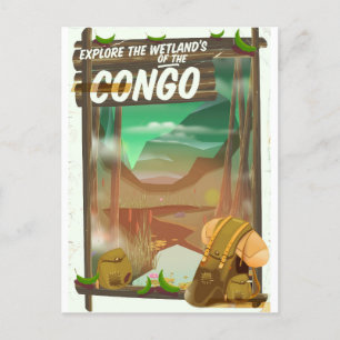 Entdecken Sie die Feuchtgebiete des Kongo Postkarte