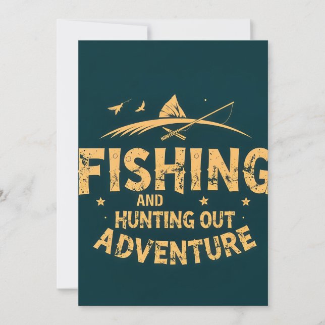 Entdecken Sie die große Natur: Fischen und Jagen Einladung