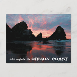 Entdecken Sie die Küste von Oregon Sunrise Harris Postkarte