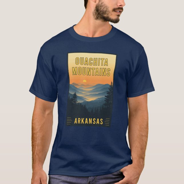 Entdecken Sie die Landschaftliche Bergkulisse von  T-Shirt (Vorderseite)