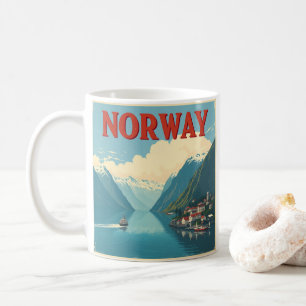 Entdecken Sie die Landschaftliche Schönheit Norweg Kaffeetasse