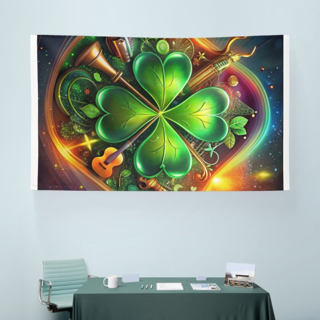 Entdecken Sie die perfekte Harmonie von Kleeblatt, Banner (Messe)