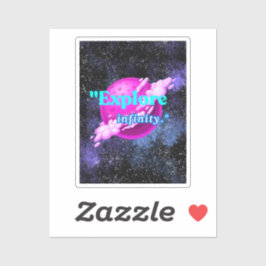 Entdecken Sie die Unendlichkeit Aufkleber