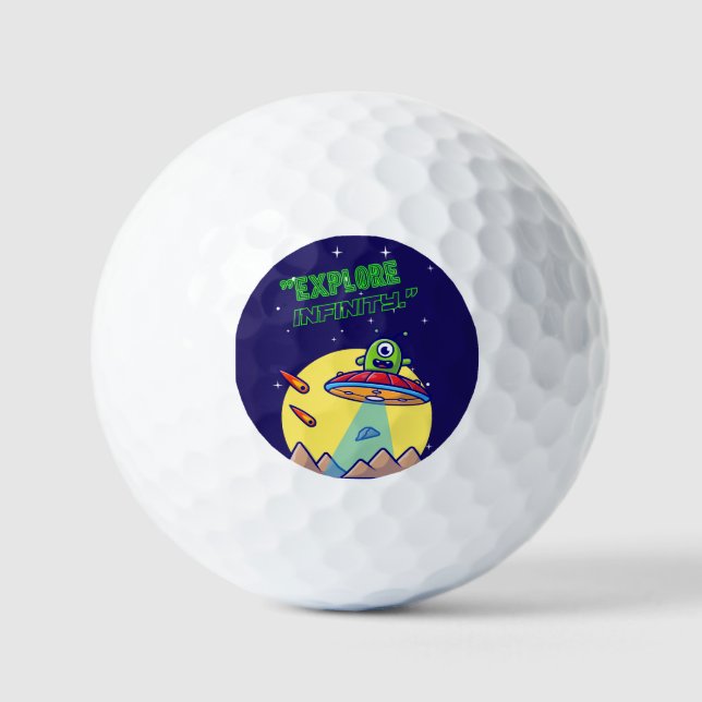 Entdecken Sie die Unendlichkeit Golfball (Vorderseite)