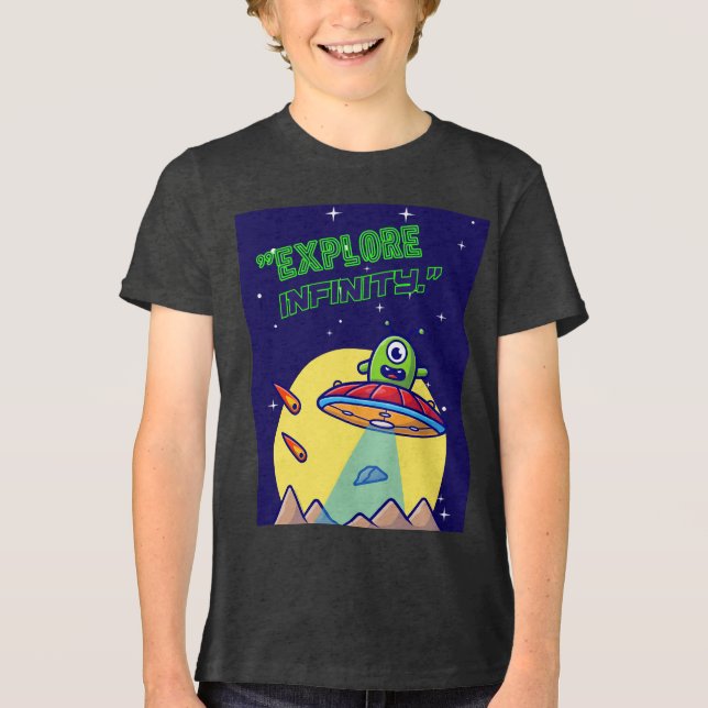 Entdecken Sie die Unendlichkeit Tri-Blend Shirt (Vorderseite)